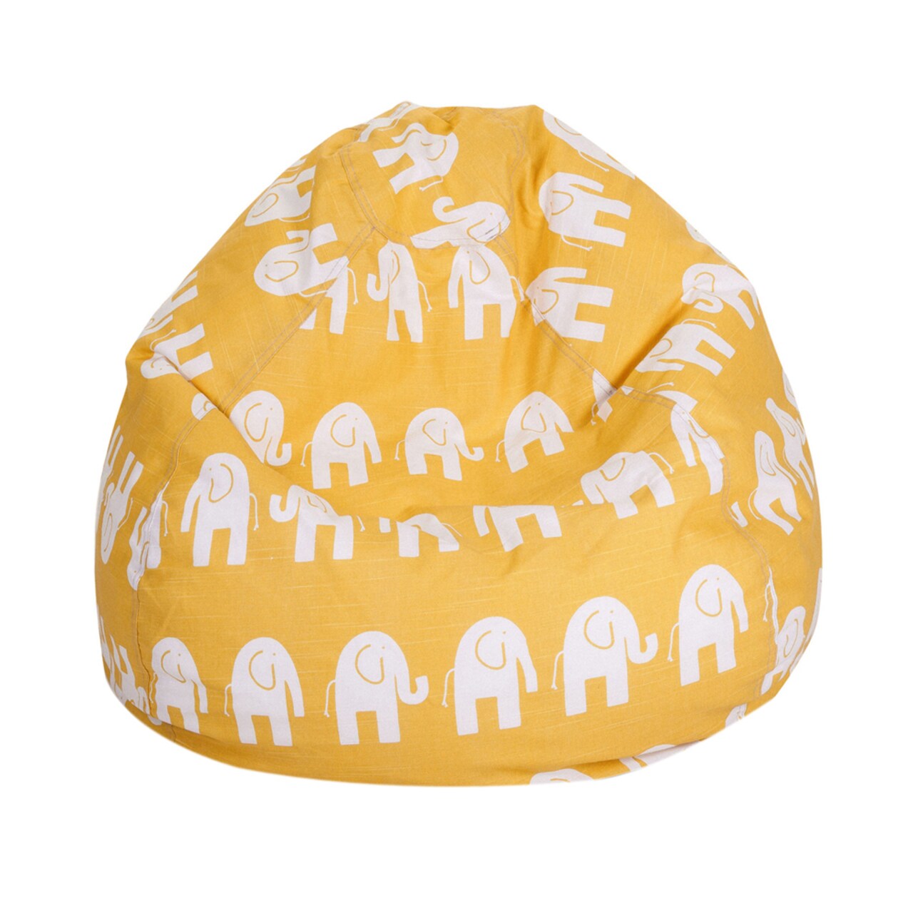 Majestic Home Goods Decorative Yellow Ellie Small Classic Bean Bag